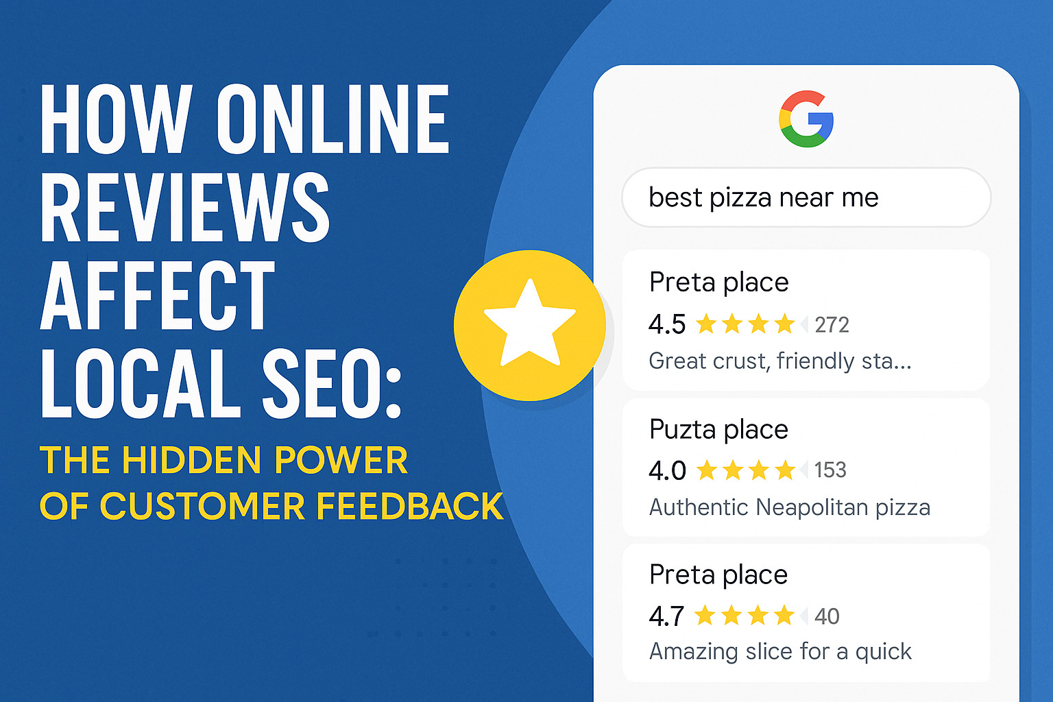 How Online Reviews Affect Local SEO
